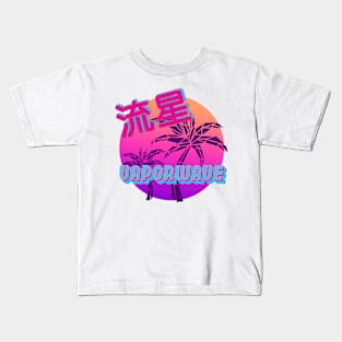 vaporwave aesthetic retro Kids T-Shirt